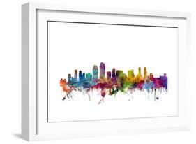 San Diego California Skyline-Michael Tompsett-Framed Art Print