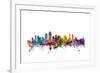 San Diego California Skyline-Michael Tompsett-Framed Art Print