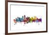 San Diego California Skyline-Michael Tompsett-Framed Art Print