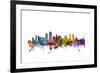 San Diego California Skyline-Michael Tompsett-Framed Art Print