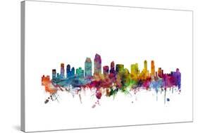 San Diego California Skyline-Michael Tompsett-Stretched Canvas