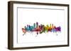 San Diego California Skyline-Michael Tompsett-Framed Premium Giclee Print