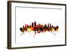 San Diego California Skyline-Michael Tompsett-Framed Art Print