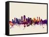 San Diego California Skyline-Michael Tompsett-Framed Stretched Canvas