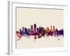 San Diego California Skyline-Michael Tompsett-Framed Art Print