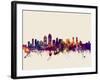 San Diego California Skyline-Michael Tompsett-Framed Art Print