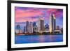 San Diego, California, USA Downtown Skyline.-SeanPavonePhoto-Framed Photographic Print