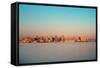 San Diego City Skyline and Bay at Sunset-Songquan Deng-Framed Stretched Canvas