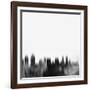 San Diego City Skyline - Black-NaxArt-Framed Art Print