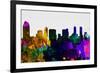 San Diego City Skyline-NaxArt-Framed Premium Giclee Print