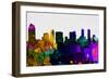 San Diego City Skyline-NaxArt-Framed Art Print