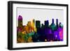 San Diego City Skyline-NaxArt-Framed Art Print