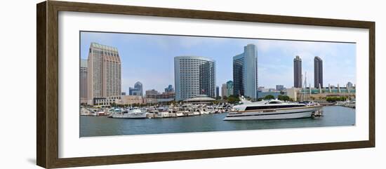 San Diego downtown marina and skyline, San Diego County, California, USA-null-Framed Photographic Print