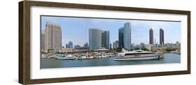 San Diego downtown marina and skyline, San Diego County, California, USA-null-Framed Photographic Print