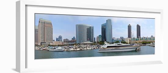 San Diego downtown marina and skyline, San Diego County, California, USA-null-Framed Photographic Print