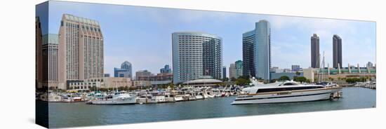 San Diego downtown marina and skyline, San Diego County, California, USA-null-Stretched Canvas