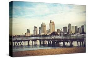 San Diego from Coronado Island-pdb1-Stretched Canvas