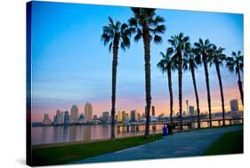 San Diego from Ferry Landing in Coronado-pdb1-Stretched Canvas