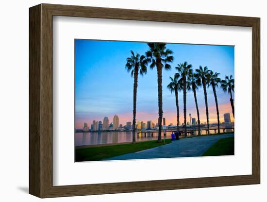 San Diego from Ferry Landing in Coronado-pdb1-Framed Photographic Print