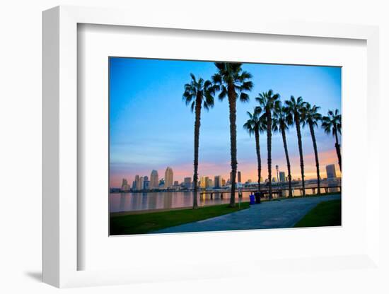 San Diego from Ferry Landing in Coronado-pdb1-Framed Photographic Print