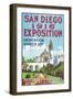 San Diego International Exposition Poster - San Diego, CA-Lantern Press-Framed Art Print