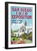 San Diego International Exposition Poster - San Diego, CA-Lantern Press-Framed Art Print