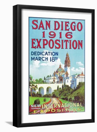 San Diego International Exposition Poster - San Diego, CA-Lantern Press-Framed Art Print