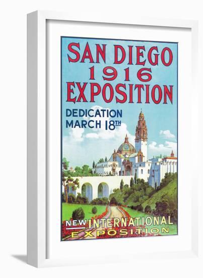 San Diego International Exposition Poster - San Diego, CA-Lantern Press-Framed Art Print