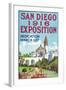 San Diego International Exposition Poster - San Diego, CA-Lantern Press-Framed Art Print