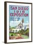 San Diego International Exposition Poster - San Diego, CA-Lantern Press-Framed Art Print