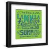 San Diego La Jolla Surfing-null-Framed Art Print