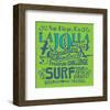 San Diego La Jolla Surfing-null-Framed Art Print