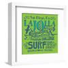 San Diego La Jolla Surfing-null-Framed Art Print