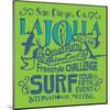 San Diego La Jolla Surfing-null-Mounted Art Print