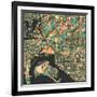 San Diego Map-Jazzberry Blue-Framed Art Print