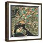 San Diego Map-Jazzberry Blue-Framed Art Print