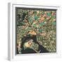 San Diego Map-Jazzberry Blue-Framed Art Print