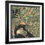 San Diego Map-Jazzberry Blue-Framed Art Print