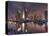 San Diego Marina and Skyline at Dusk, California, United States of America, North America-Sergio Pitamitz-Stretched Canvas
