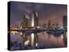 San Diego Marina and Skyline at Dusk, California, United States of America, North America-Sergio Pitamitz-Stretched Canvas