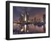 San Diego Marina and Skyline at Dusk, California, United States of America, North America-Sergio Pitamitz-Framed Photographic Print