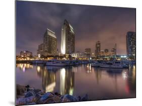 San Diego Marina and Skyline at Dusk, California, United States of America, North America-Sergio Pitamitz-Mounted Photographic Print