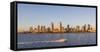 San Diego's Skyline as Seen at Sunset-Andrew Shoemaker-Framed Stretched Canvas