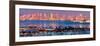 San Diego Skyline at Night and Marina-Andy Z-Framed Art Print