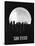 San Diego Skyline Black-null-Stretched Canvas