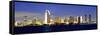 San Diego Skyline, California, USA-John Alves-Framed Stretched Canvas