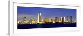 San Diego Skyline, California, USA-John Alves-Framed Photographic Print