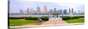 San Diego Skyline from Coronado Island, San Diego County, California, USA-null-Stretched Canvas