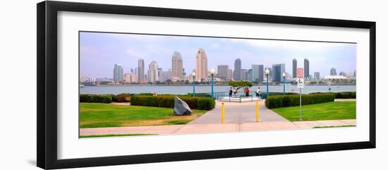 San Diego Skyline from Coronado Island, San Diego County, California, USA-null-Framed Photographic Print