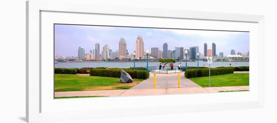 San Diego Skyline from Coronado Island, San Diego County, California, USA-null-Framed Photographic Print